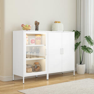 Modern Style <b>White</b> steless steel Custom <b>sideboard</b> Cabinet Kitchen Cabinets Suitable for Apartments - Product Image 2