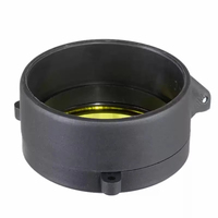 Cache-objectif tactique réglable et étanche de 30 mm à 69 mm à bascule rapide noir pour accessoires de chasse