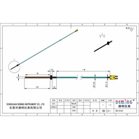High Accuracy Thermocouple for Attachable Surface Temperature Measurement Quick Response Thermocouple with Mesh Type Probe