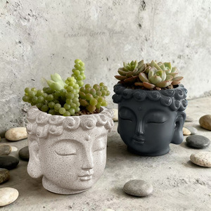 <span class=keywords><strong>Pot</strong></span> <span class=keywords><strong>de</strong></span> fleurs succulentes <span class=keywords><strong>de</strong></span> style zen en forme <span class=keywords><strong>de</strong></span> figurine, design tête <span class=keywords><strong>de</strong></span> <span class=keywords><strong>Bouddha</strong></span>, émotionnellement stable, style bouddhiste, haut <span class=keywords><strong>de</strong></span> gamme, pour bureau - Product Image 3