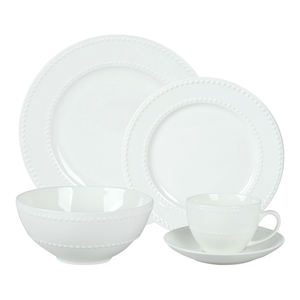 Plato de cena familiar para hoteles, plato de 10,5 "con puntos en relieve, hueso nuevo, CHINA - Product Image 4