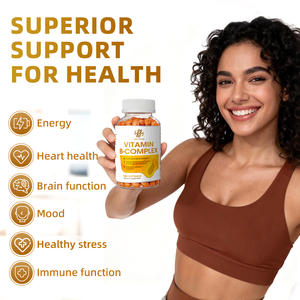 Capsules de complexe de <span class=keywords><strong>vitamine</strong></span> B <span class=keywords><strong>pour</strong></span> adultes, 120 unités - Aide à soulager <span class=keywords><strong>la</strong></span> <span class=keywords><strong>fatigue</strong></span>, améliore <span class=keywords><strong>la</strong></span> digestion, réduit <span class=keywords><strong>le</strong></span> <span class=keywords><strong>stress</strong></span>, soutient l'humeur, complément immunitaire - Product Image 4