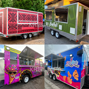 Remolques de concesión de camiones de comida móviles de alta calidad de China, camión de pizza totalmente equipado, remolque de comida rápida para perros calientes para barbacoa con aperitivos - Product Image 3