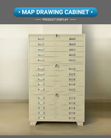 Classeur plat en acier moderne à 10 tiroirs pour bureau d'architecture de plan A0 A1 stockage de dessin de carte pour atelier scolaire salle de sport