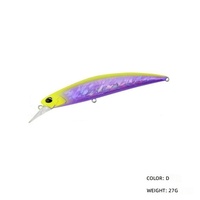 Leurre Artificiel Japonais Dur Affleurant Type Minnow 27g/110mm pour Lancer à Longue Distance pour la Pêche au Poisson-son et en Mer Modèle 9051