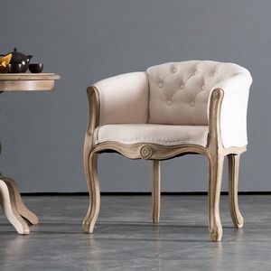Muebles de Sala de Estar de Estilo Americano Antiguo de Lujo, Sillas de Comedor Clásicas de <span class=keywords><strong>Roble</strong></span> Macizo, Sillón con Respaldo Tallado, Silla Lateral Resistente - Product Image 4