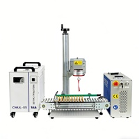 Machine de marquage laser UV avec convoyeur pour l'impression personnalisée de pailles en roseau et le marquage de pailles en bambou sur mesure