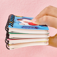 Cuaderno Pequeño Creativo con Espiral de Dibujos Animados en 3D, Cuaderno con Diseño de Animales para Alumnos de Jardín de Infancia, Regalo de Papelería Infantil