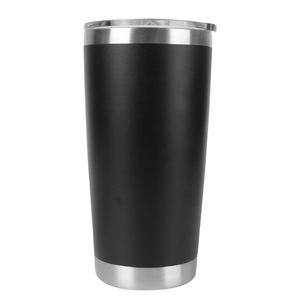 20oz Stainless Steel Thermal Water Bottle Mug Classic Design Insulated Leakproof Beer <b>Cups</b> with Lids for Travel - Product Image 1