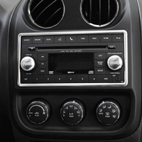 Garniture chromée de la console centrale et du levier de vitesses pour Jeep Compass Liberty, décoration de style colorée et brillante, modification automobile