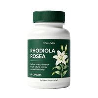 OEM/ODM Rhodiola Rosea Premium 60 Capsules Antioxydant Soutien Immunitaire Soulagement du Stress pour Adultes