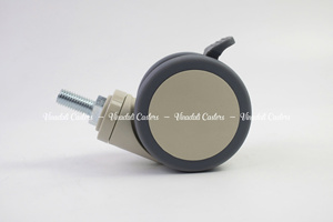 Premium Medical Caster <b>Wheel</b> with Threaded Stem, ABS <b>Plastic</b> Housing and TPR Soft <b>Wheel</b>, 3 4 5 Inch Sizes Available - Product Image 5