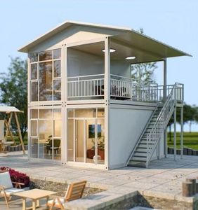 Rumah Prefabrikasi Kontainer Ekspansi 20Ft 40Ft Siap Huni, <span class=keywords><strong>2</strong></span> <span class=keywords><strong>3</strong></span> 4 5 Kamar Tidur, Villa Mewah Baja Ringan, Gedung Kantor Mobile - Product Image 4
