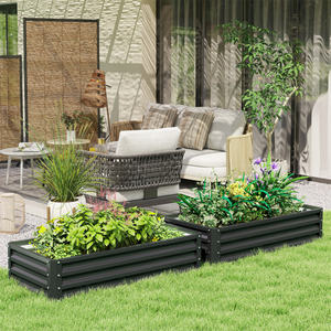 กระถางปลูกต้นไม้แบบไม้สำหรับสวน ระเบียงกลางแจ้ง ปลูกผัก สไตล์เรียบง่าย - Product Image 3