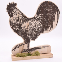 GY BSCI Décoration de fête, Artisanat en bois, Vente chaude, Cadeau personnalisé, Poussin de Pâques en bois, Décoration d'intérieur, Europe, OEM ODM, Animal