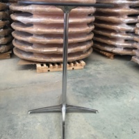 FOSHAN Table à cocktail XM ronde 24 ''avec poteaux de 30'' et 42''
