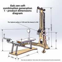 Appareil d'entraînement en bois d'érable massif durable MJD W42A pour studio de gym professionnel