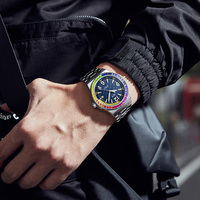 Montre mécanique automatique avec logo personnalisé pour Ciga Design Blue Planet avec fonction lumineuse Montre-bracelet de luxe à la mode