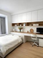 Lit caché tatami moderne personnalisé lit mural une armoire lit mural sous armoire lit avec rangement armoires coiffeuse reine