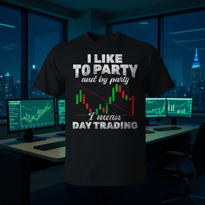 T-shirt I Like To Party Day Trading Stock Market Trader - Product Image 3