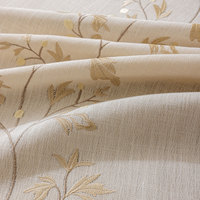 Nappe en lin à motif de feuilles brodées, style français, rose PetaTablecloth, nappe rectangulaire à vendre