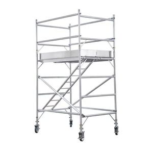 Taşınabilir Mobil İskele Kulesi Tekerlekli İskele Çalışma Platformu Merdiveni Bakım İçin - Product Image 1