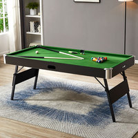 Mesa de Billar Plegable para Niños de 1.87 m, Mesa de Billar Familiar para Entretenimiento entre Padres e Hijos