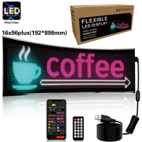 Panneau matriciel LED programmable avec écran flexible FPCB pour affichage, idéal pour les voitures, les magasins, les restaurants et les festivals.