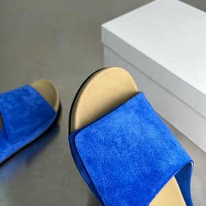 2025 Trending Luxury Top Layer Cowhide Suede Daily Wear Fashion <b>Slides</b> Slipper Original Top Quality Designer <b>Slide</b> slippers - Product Image 5