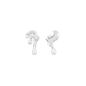 Pendientes Largos de Metal Líquido Irregular, Estilo Hip-Hop Punk, a la Moda, con Personalidad, para Mujer, Accesorios de Viaje - Product Image 6