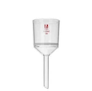 メイワラビー ホウケイ酸ガラス<span class=keywords><strong>3.3</strong></span> フィルターファンネル フリットディスク付き 100ml G1-G6 化学実験用 - Product Image 6