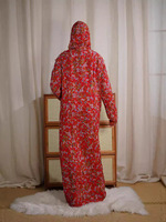 Robe de Prière Intégrée Traditionnelle Musulmane Grande Taille pour Femmes Confortable et Respirante avec Chapeau en Dentelle et Motif Imprimé Tendance