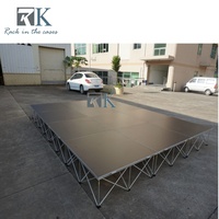 Plateforme de scène portable en aluminium de haute qualité pour mariages et spectacles musicaux, utilisation intérieure/extérieure
