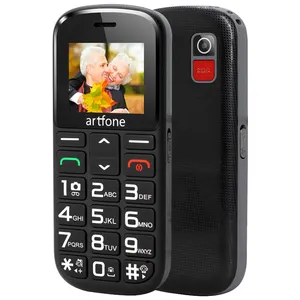 Artfone CS182老年高级解锁手机，带底座和1400毫安电池