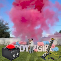 Topflashstar Canon à Confettis 100W, Lanceur de Fumigènes et Rubans pour Révélation du Sexe, Mariage et Célébrations