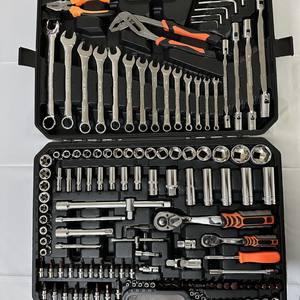 Kit de Herramientas de Reparación de Motores de Acero de 137 Piezas con Llave de Trinquete de PC, Llave de Doble Extremo, Destornillador, Llave Hexagonal, Alicates para Bomba de Agua - Product Image 3