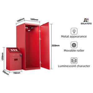 PhotoBooth dokunmatik ekran özelleştirme fotoğraf kabini Logo tasarım ayna Selfie fotoğraf kabini kimlik pasaport fotoğraf kabini kapalı çadır - Product Image 5