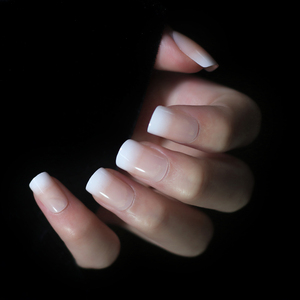 <span class=keywords><strong>Faux</strong></span> Ongles Nouveaux Produits Ombre Nude Couverture Complète Beauté pour Fille Brillant Court Artificiel - Product Image 4
