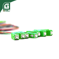 Cable de Conexión de Fibra Óptica Monomodo GETEKnet OEM de Baja Pérdida de Inserción, Conector SC APC de 8 Núcleos, Longitud de 1 m, Cable de Conexión de Fibra Óptica