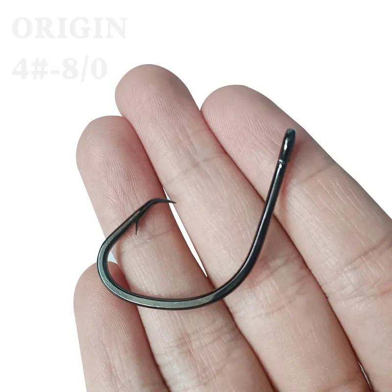 Origine mutsulight-anzuelos circulares de acero al carbono de alta resistencia, 4 #-8/0, gran anillo, para pesca en el mar