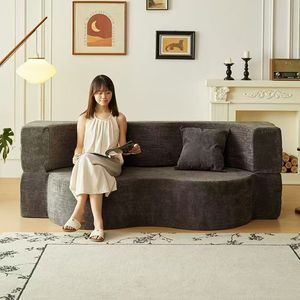 Vacuum-compressed Cross-border <b>Sofa</b> Pure Foam Fully Removable Washable Double-seater Suitable Home Use Living Room Bedroom <b>Sofa</b> - Product Image 6