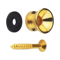 Bourrins de verrouillage de guitare dorés de remplacement, boutons de sangle de guitare en métal, verrous de sangle