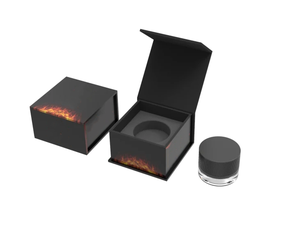 All'ingrosso chiusura magnetica rigida Set-up estratto di olio scatola di carta per contenitore tondo/quadrato concentrato - Product Image 1