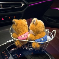 Nouveau porte-clés en peluche pour sac, figurine de chien Corgi en peluche, poupée en peluche, figurine de dessin animé, porte-clés chien en peluche pour sac