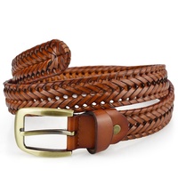 Ceinture Homme en Cuir Véritable avec Boucle Ardillon, Style Classique et Tendance
