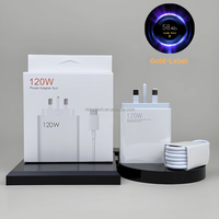 Chargeur USB Super Rapide de Haute Qualité Mi Turbo Charge 120W pour Xiaomi, Adaptateur de Voyage avec Prise US EU UK pour Redmi