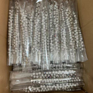 반짝이는 크리스탈 모조 다이아몬드 폴리머 페르시 묵주 목걸이, 십자기도 도매 이슬람 Tasbih - Product Image 3