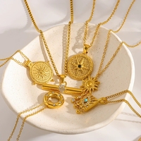 Collier personnalisé SSeesy, plaqué or 18 carats PVD, en acier inoxydable étanche, avec pendentif et chaîne à maillons, bijoux de fête, cadeaux