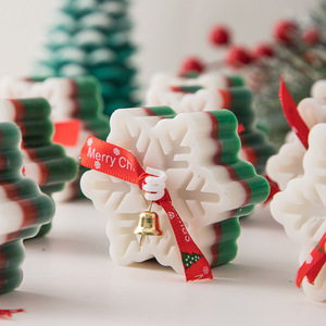 <span class=keywords><strong>Velas</strong></span> Aromáticas de Copo de Nieve Navideño, Modelado Creativo al <span class=keywords><strong>por</strong></span> <span class=keywords><strong>Mayor</strong></span> para Adornos del Hogar, Regalos Transfronterizos y Recuerdos para Diwali - Product Image 4