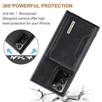 Untuk Samsung Note 20 Note20 Ultra Cover asli DG. MING M2 dompet kulit PU dapat dilepas, dompet magnetik pemegang ponsel tahan guncangan